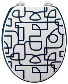 Deska sedesowa LABYRINTHE, MDF, 37,5 x 46 cm