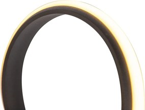 Designerska lampa wisząca czarna z możliwością ściemniania, w tym LED, duża - Twisted