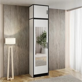 Szafa jednodrzwiowa DIOR 54 biały 1D z nadstawką