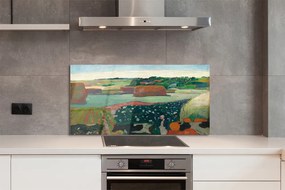 Panel nad Blat Kuchenny Stogi Siana w Bretanii - Gauguin