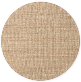 Dywan naturalny jutowy ręcznie tkany Boucle naturalnie złoty 160 cm x 160 cm koło
