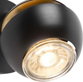 Nowoczesny spot czarno-złoty 1-źródło światła - Buell Deluxe