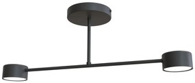 Czarna industrialna lampa sufitowa - D133-Evex