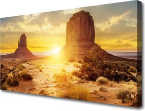 Obraz na płótnie Pustynny Blask Słońca