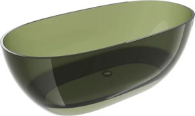 Mexen Pure wanna wolnostojąca transparentna 170 x 80 cm, olive, korek chrom - 58071708001