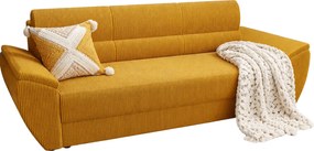 Musztardowa wersalka rozkładana D2-L95