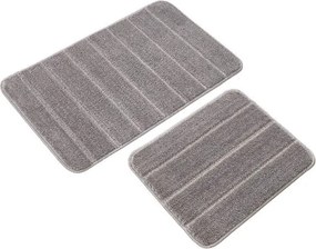 Szare dywaniki łazienkowe zestaw 2 szt. 50x80 cm Yeni Cizgli – Foutastic