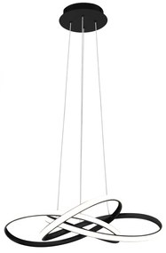 Lampa sufitowa nowoczesna LED + PILOT APP814-CP Node Czarna