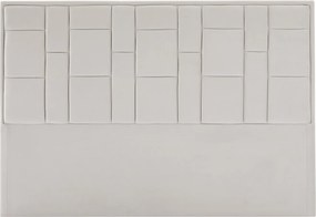 Zagłówek łóżka 180 cm - Welur - Beżowy - HERMINE