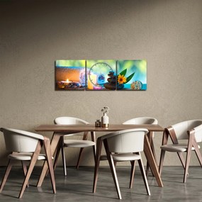 Obraz - Relaks (z zegarem) (90x30 cm)
