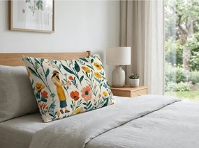 Bawełniana poszewka na poduszkę FLOVINA POLY 50x70 cm, kolorowa