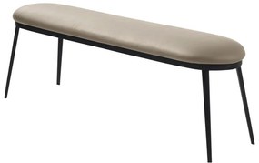 Beżowa ławka z imitacji skóry Gain – Unique Furniture