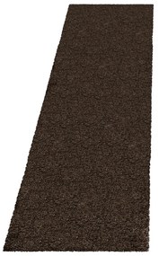 Ciemnobrązowy chodnik 80x250 cm Fluffy – Ayyildiz Carpets