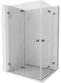 Mexen Lunar-F Duo kabina prysznicowa składana 100 x 80 cm, transparent, gun metal - 836-100L-080P-95-00