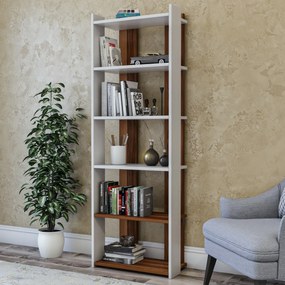 Biblioteczka Sakran White and Walnut