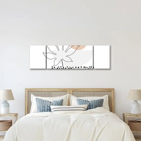 Obraz - Line art flowers N⁰3 (170x50 cm)