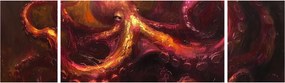 Obraz - Ośmiornica, obraz olejny (170x50 cm)