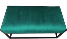 Ławka KAYA tkanina Welur loft ławka metal : Kolor Stelaża - Czarny , Kolor tkaniny - VELVET - MG20, Typ tkaniny - Velvet