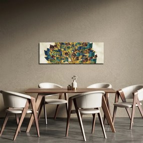 Obraz - Drzewo ozdobne (z zegarem) (90x30 cm)
