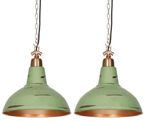 Zestaw 2 lamp wiszących w stylu vintage miedzianych - Goliath large Retro Oswietlenie wewnetrzne
