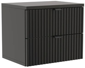 Wisząca czarna szafka nocna K3-E24