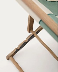 Zielony drewniany leżak ogrodowy Vilara – Kave Home