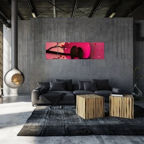 Obraz - Zakochane ptaki (170x50 cm)