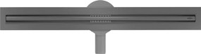 Mexen Flat 360° Slim odpływ liniowy obrotowy 50 cm, gun gray szczotkowany - 1E41050