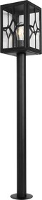 Klasyczna lampa stojąca zewnętrzna czarna 100 cm IP44 - Dover