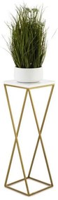 Stojak na kwiaty LOFT 70x24 cm złoto-biały