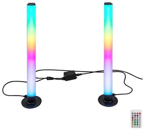 Rabalux 76014 - Zestaw 2x LED RGB lampka biurkowa PACO LED/5W/5V ściemnialna