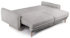 Szara rozkładana sofa z materiału bouclé 215 cm Patti – Bonami Selection