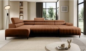 Narożnik CALDO XL Lewostronny z funkcją spania wolnostojąca w tkaninie RUN AGAIN 53 WERSAL