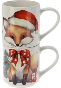 2-częściowy zestaw kubków Fox, 265 ml, porcelana