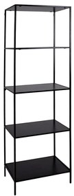 Czarny regał House Nordic Vita Shelf, 51x170 cm