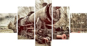 Historyczny wizerunek lokomotywy (125x70 cm)