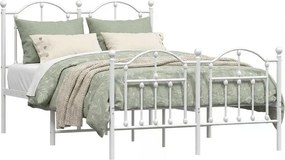 Białe metalowe łóżko industrialne 120x200 cm R2-H80