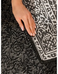 Czarno-biały chodnik odpowiedni na zewnątrz 80x250 cm Duet Kona – NORTHRUGS