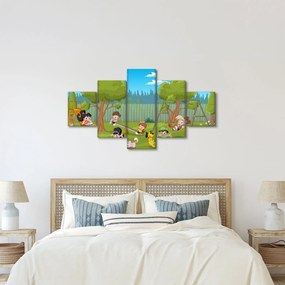 Obraz - Dzieci na placu zabaw (125x70 cm)