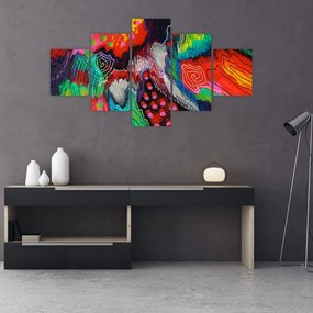 Abstrakcyjny obraz - kolory (125x70 cm)