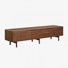 Szafka Rtv 180x45 Cm Z Drewna Treveris Wenge - Sklum