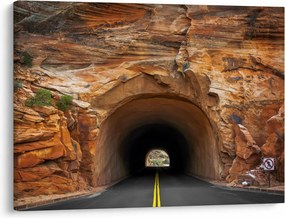 Obraz - tunel w skale (70x50 cm)