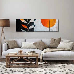Obraz - Abstrakcja rośliny i słońca (170x50 cm)