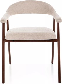 Tapicerowane krzesło do jadalni Lagos D Signal, nogi orzech