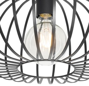 Designerska lampa sufitowa czarna 39 cm - JohannaDesignerski Oswietlenie wewnetrzne