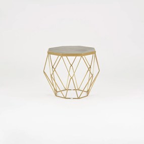 Stół 68x55x68 cm złoty glamour gl1715