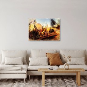 Obraz na szkle - Motyw szamana (70x50 cm)
