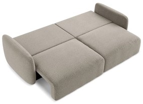 Beżowa rozkładana/ze schowkiem sofa 238 cm Kalena – Makamii