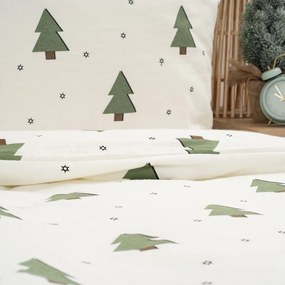 4Home Flanelowa pościel Little Trees, 140 x 200 cm, 70 x 90 cm