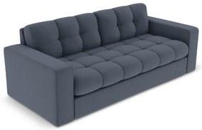 Sofa Justin 2-osobowa, ciemny niebieski, tkanina strukturalna